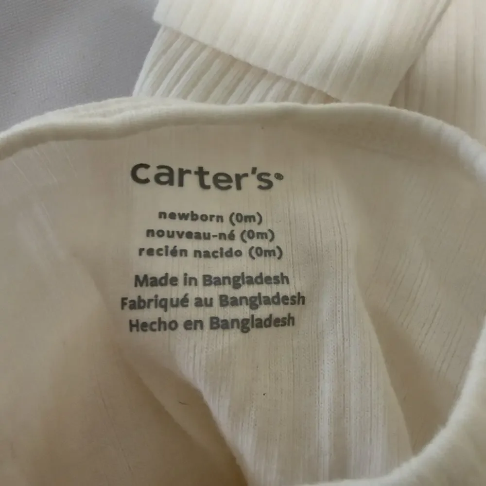 Carter's Sleeper Romper 2 pack Newborn Gray Elephant / Cream